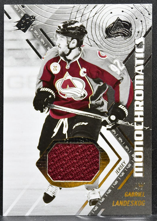 2015-16 SPx Monochromatics Jersey Gabriel Landeskog M-GL Avalanche Jersey 9295