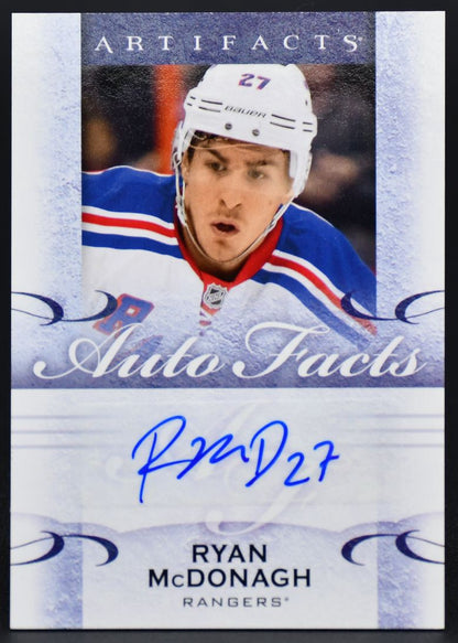 2014-15 UD Artifacts Autofacts Ryan McDonagh A-MC Auto