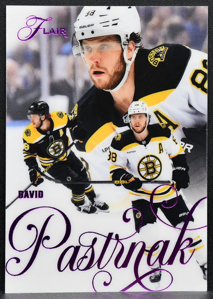 2025-26 Flair Backcheck Variant David Pastrnak 7 Boston Bruins 119/199 7658