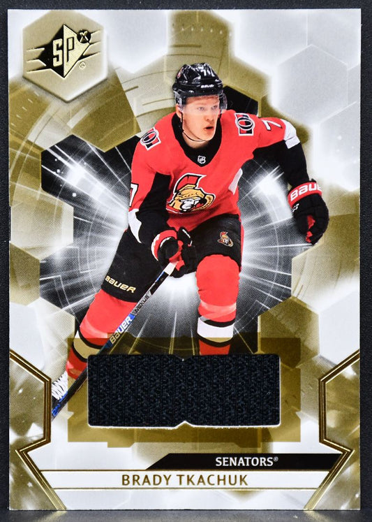 2020-21 SPx Jersey Brady Tkachuk 7 Ottawa Senators Auto Jersey 6934