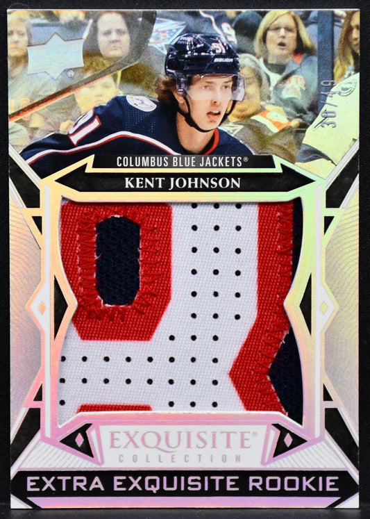 2022-23 Exquisite Collection Extra Rookies Jersey Kent Johnson ECER-KJ /49 Patch