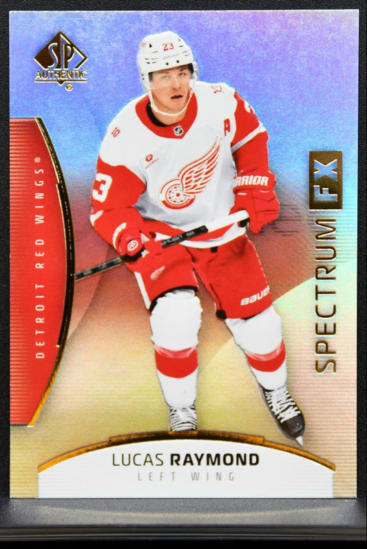 2025-26 SP Authentic Spectrum FX Lucas Raymond S-15 Detroit Red Wings 8426