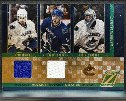 2010-11 Panini Zenith Mozaics Burrows/Luongo/Kesler Jersey 5501