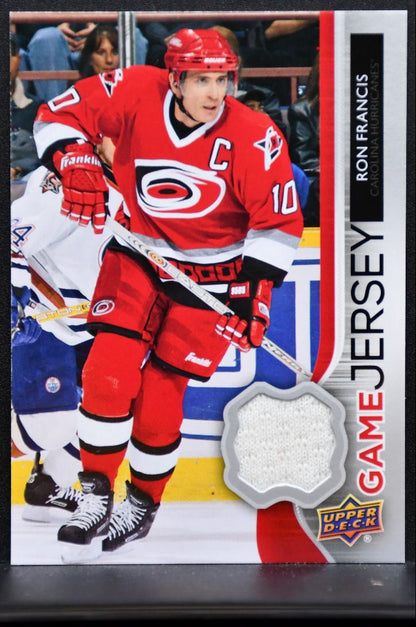 2014-15 Upper Deck Series 2 Game Jersey Ron Francis GJ-RF Hurricanes Jersey 6873