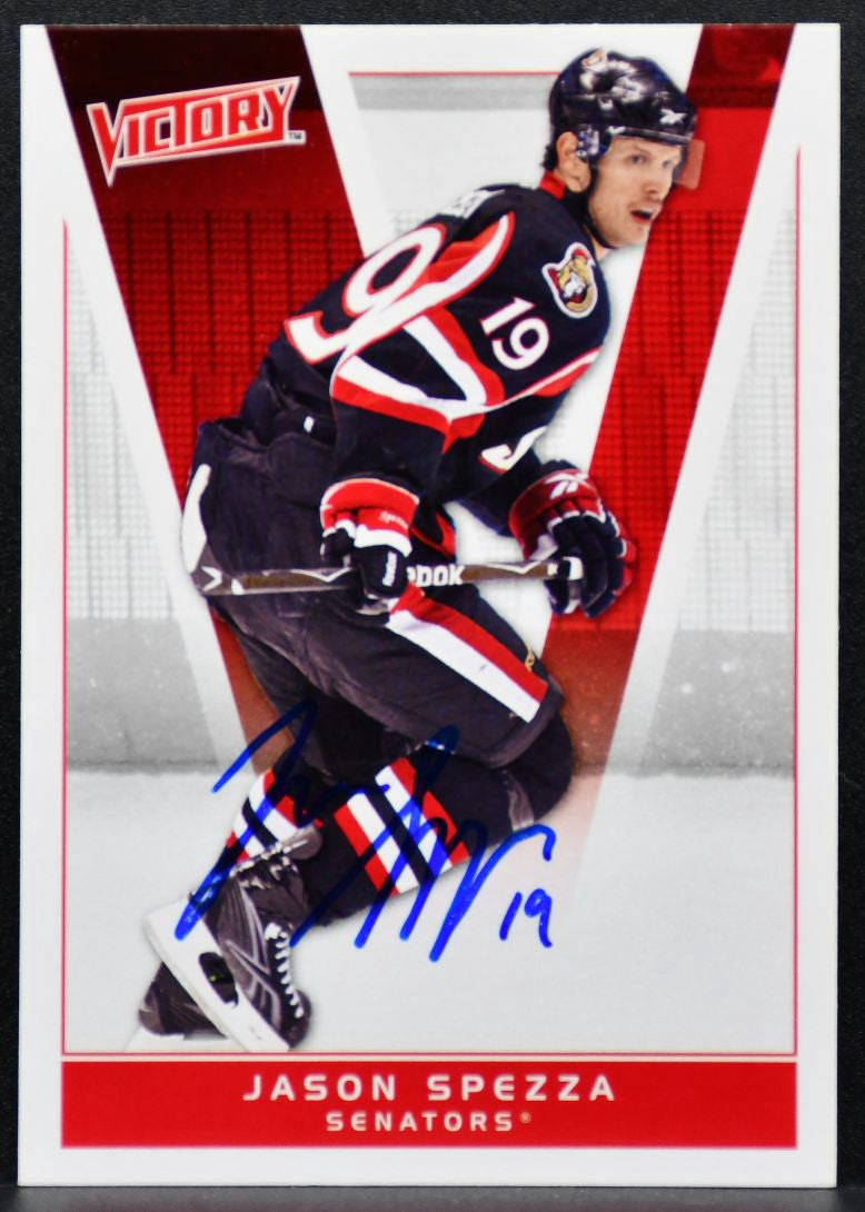 2010-11 Upper Deck Victory Red Auto Jason Spezza 138 Ottawa Senators Auto 3067