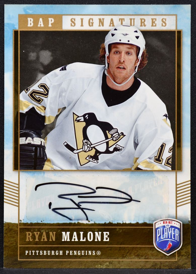 2006-07 Upper Deck BAP Signatures Ryan Malone RM Pittsburgh Penguins Auto 2100