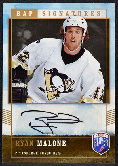 2006-07 Upper Deck BAP Signatures Ryan Malone RM Pittsburgh Penguins Auto 2100