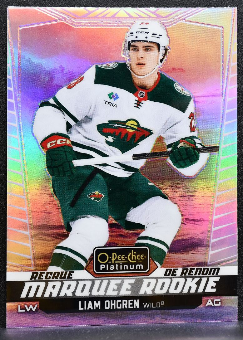 2024-25 O-Pee-Chee Platinum Marquee Rookie Sunset Liam Ohgren 235 Wild RC 1129