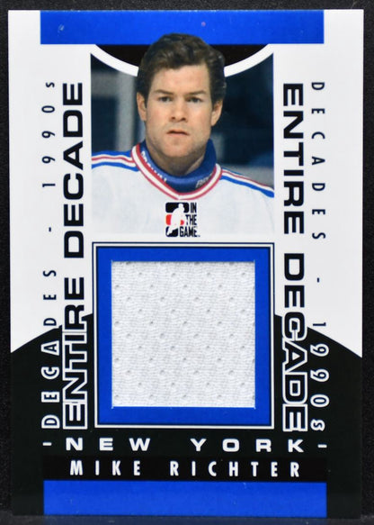 2013-14 In The Game Decades 1990s Entire Decade Mike Richter Rangers Jersey 8000