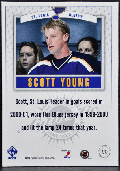 2001-02 Pacific Private Stock Patch Variation Scott Young 90 Patch 9547