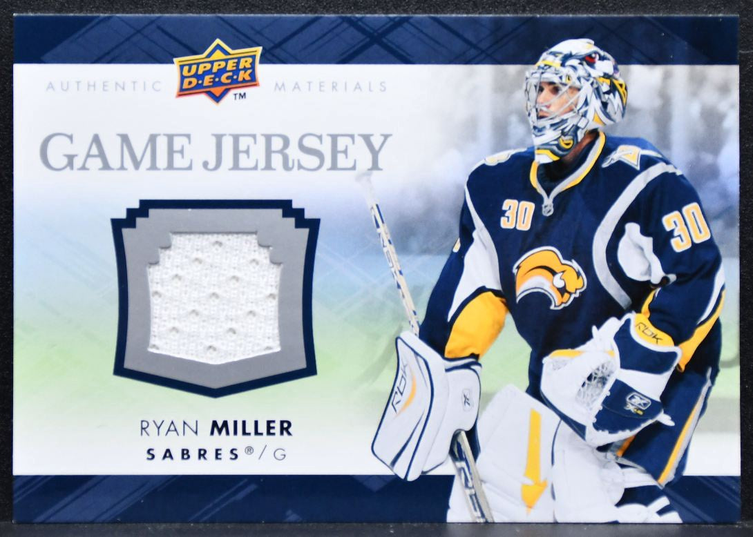 2007-08 Upper Deck Series 2 Game Jerseys Ryan Miller GJ2-RM Sabres Jersey 7416