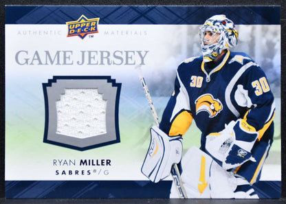 2007-08 Upper Deck Series 2 Game Jerseys Ryan Miller GJ2-RM Sabres Jersey 7416