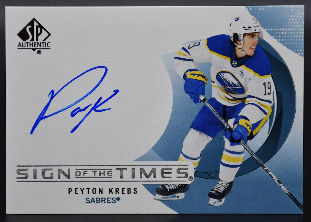 2024-25 SP Authentic Peyton Krebs SOTT-PK Buffalo Sabres Auto