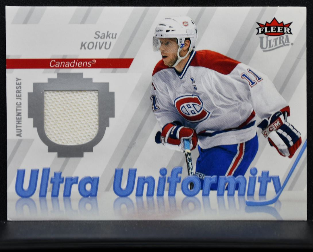 2007-08 Fleer Ultra Uniformity Saku Koivu U-SK Jersey 7796