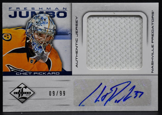 2012-13 Panini Limited Freshman Jumbo Auto Pickard FJ-CP RC Auto Jersey 4136