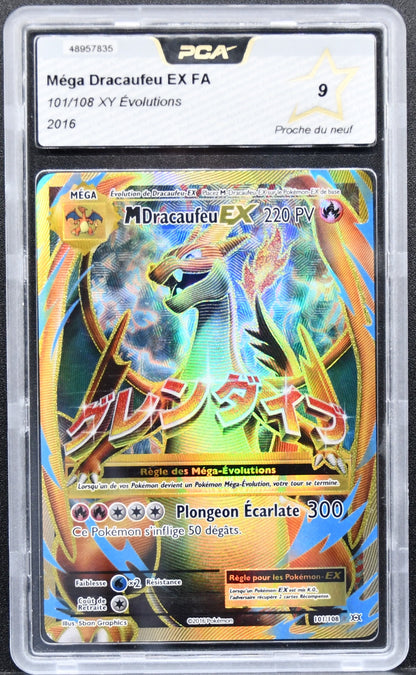 Pokémon XY Evolutions Mega Dracaufeu EX (Full Art) 101/108   PCA 9 French