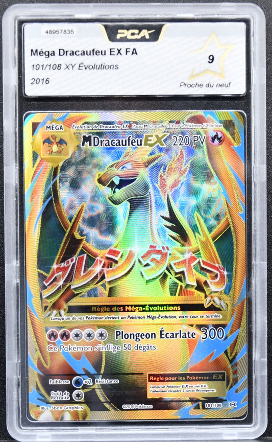 Pokémon XY Evolutions Mega Dracaufeu EX (Full Art) 101/108   PCA 9 French