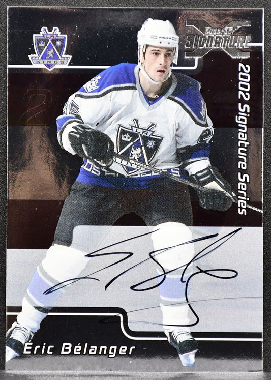 2001-02 Be a Player Signature Series Eric Belanger 186 Auto 4211
