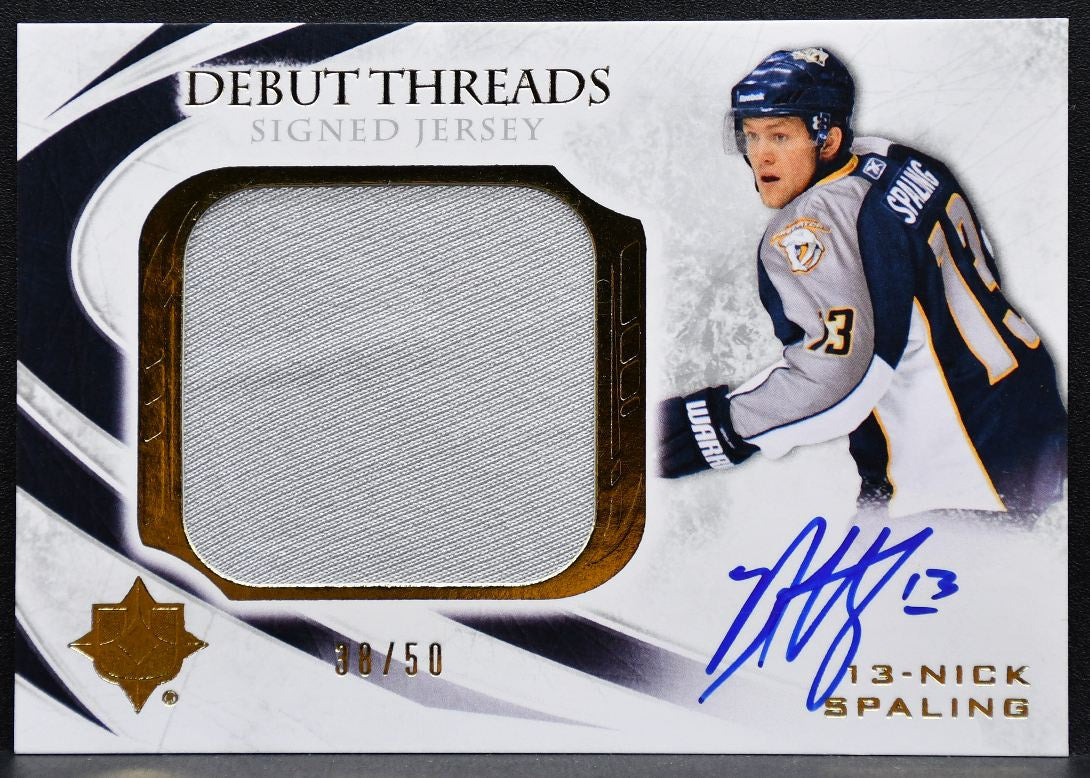 2010-11 UD Ultimate Debut Threads Signed Spaling RC Auto 38/50 Jersey 9237