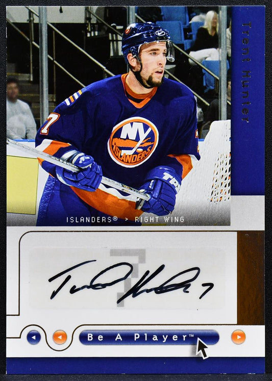 2005-06 Upper Deck Be A Player Signatures Trent Hunter TR Auto 4488