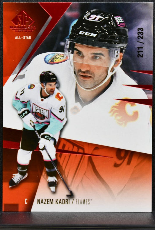 2023-24 SP Game Used All-Star Red Nazem Kadri 163 Calgary Flames 211/233 0953