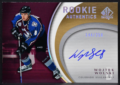 2005-06 SP Authentic Authentics Wolski RA-WW Avalanche RC Auto 144/250 2513