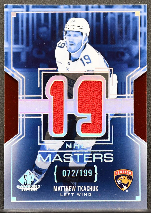 2025-26 SP Game Used NHL Masters Jersey Matthew Tkachuk 072/199 Jersey 7237