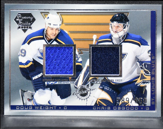 2003-04 Pacific Luxury Suite Jersey Weight/Osgood Blues /650 Jersey 8969
