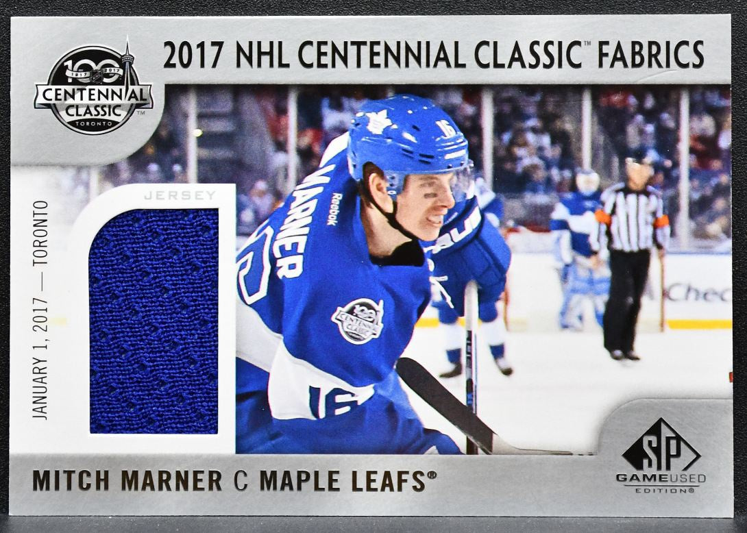 2017-18 SP Game Used 2017 NHL Centennial Classic Fabrics Marner Jersey 1373