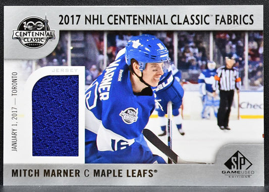 2017-18 SP Game Used 2017 NHL Centennial Classic Fabrics Marner Jersey 1373