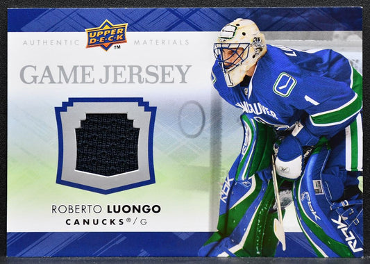 2007-08 Upper Deck Series 2 Game Jerseys Roberto Luongo Canucks Jersey 4799