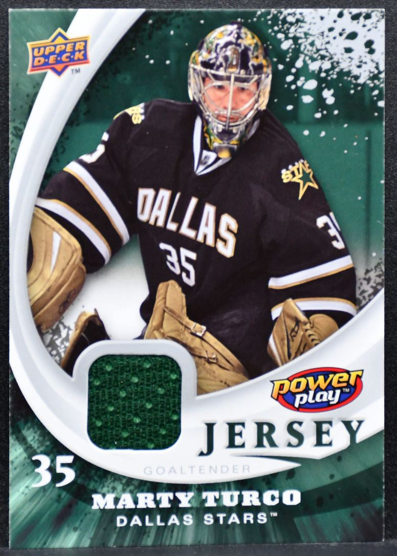 2008-09 Upper Deck Power Play Jersey Marty Turco PP-MT Dallas Stars Jersey 4736