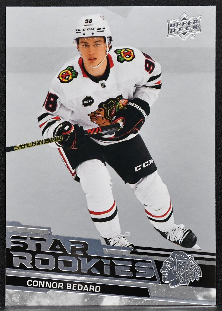 2023-24 Upper Deck Star Rookies Box Set Connor Bedard 1 Chicago Blackhawks RC 8280