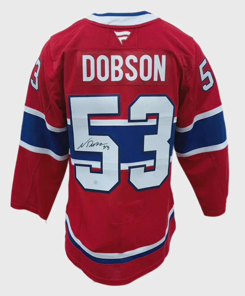 Noah Dobson Autographed Montreal Canadiens Fanatics Premium Jersey