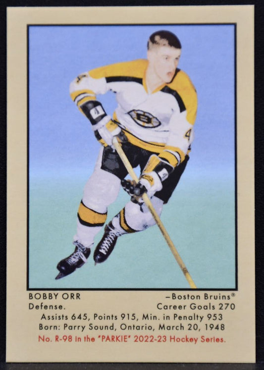 2022-23 Upper Deck Parkhurst Champions Retro SSP Bobby Orr R-98 Boston Bruins 7178
