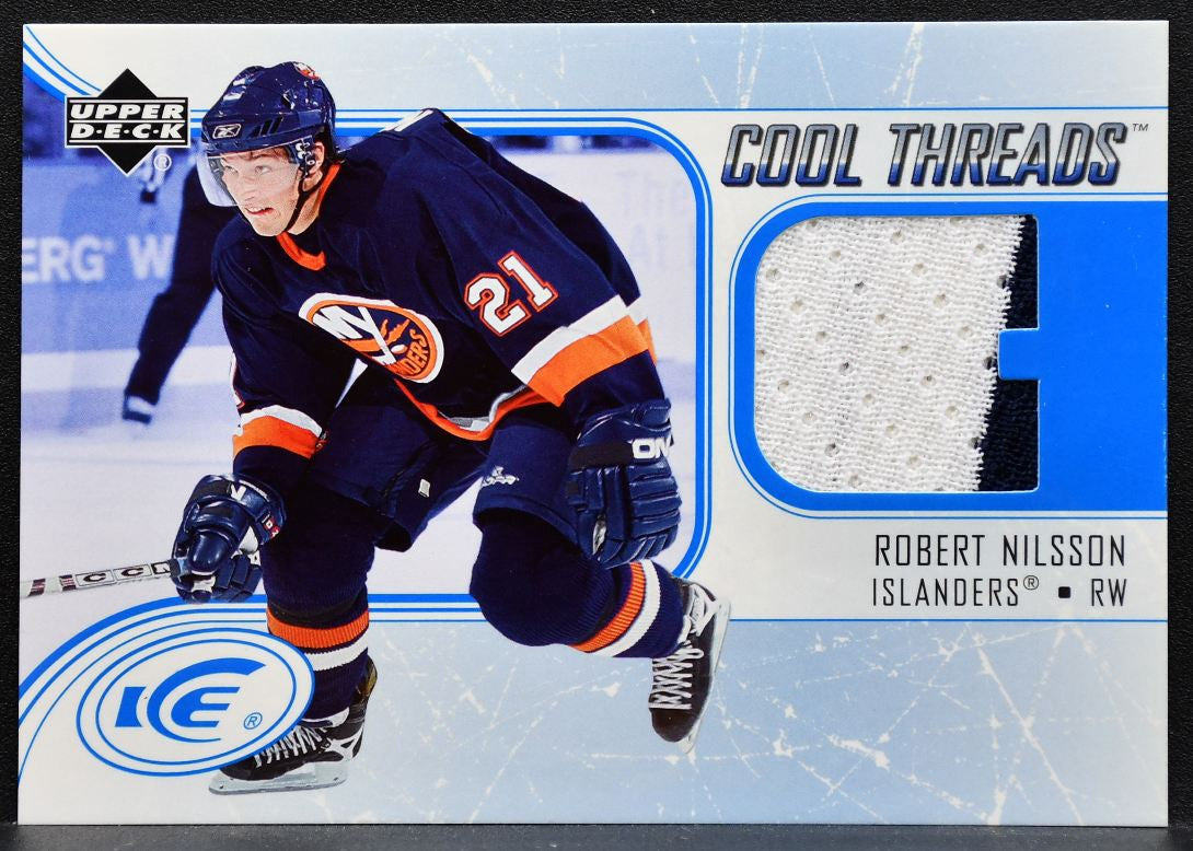 2005-06 Upper Deck Ice Cool Threads Robert Nilsson CT-NI Islanders Jersey 8863