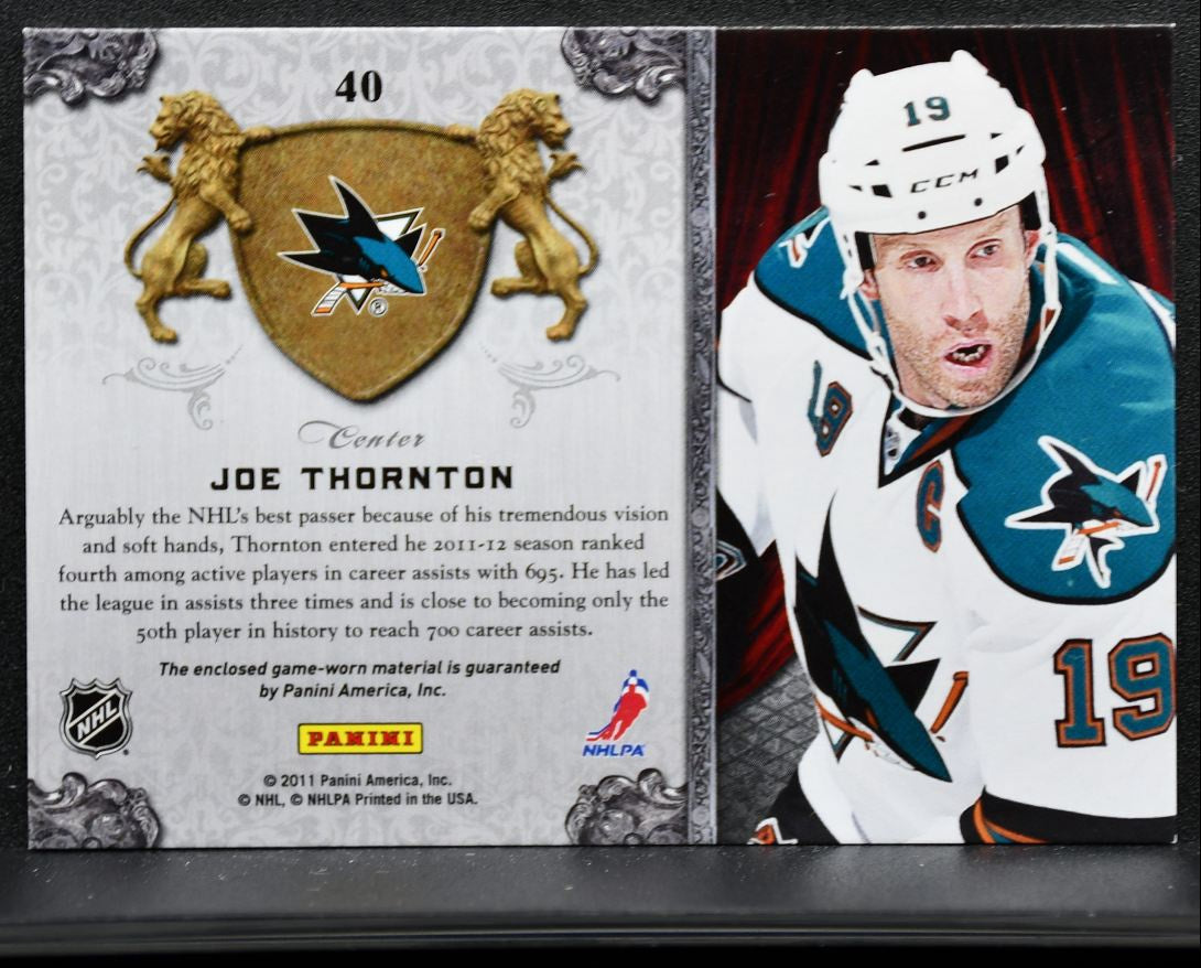 2011-12 Panini Crown Royale All The Kings Men Memorabilia Thornton Jersey 4290