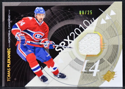 2010-11 SPx Spectrum Jersey Tomas Plekanec Montreal Canadiens 08/25 Jersey 8048