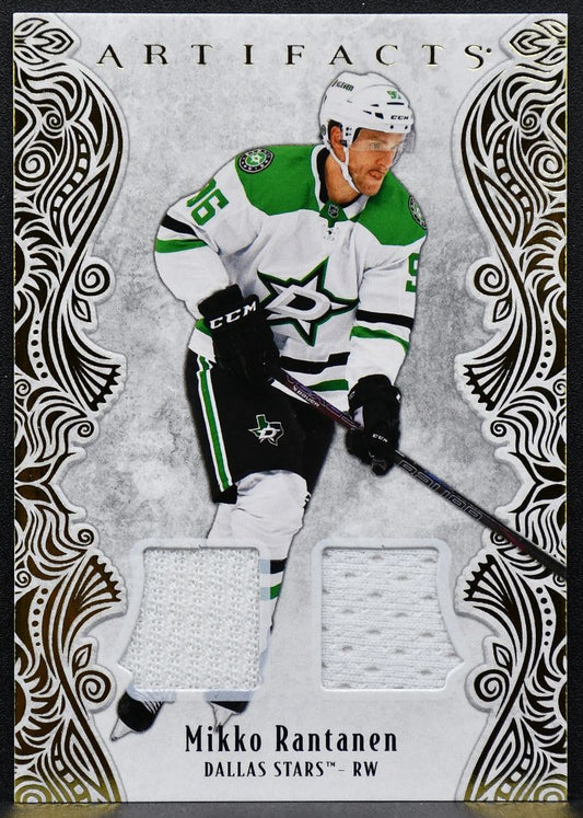 2025-26 UD Artifacts Gold Material Mikko Rantanen 8 Dallas Stars 102/299 Jersey 9393