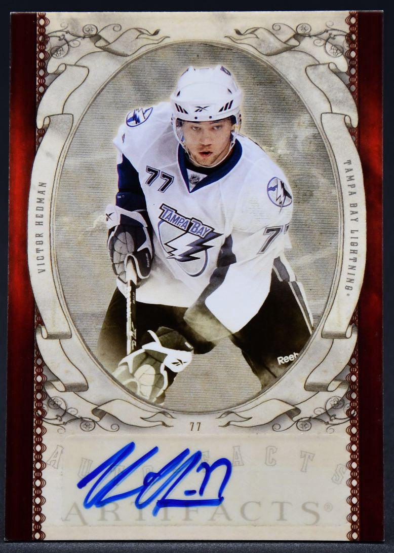 2010-11 UD Artifacts Autofacts Victor Hedman AF-VH Auto