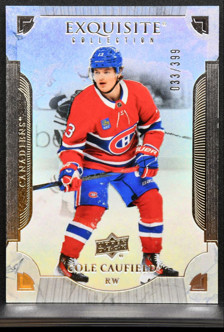 2025-26 UD Black Diamond Exquisite Collection Cole Caufield 033/399 8082