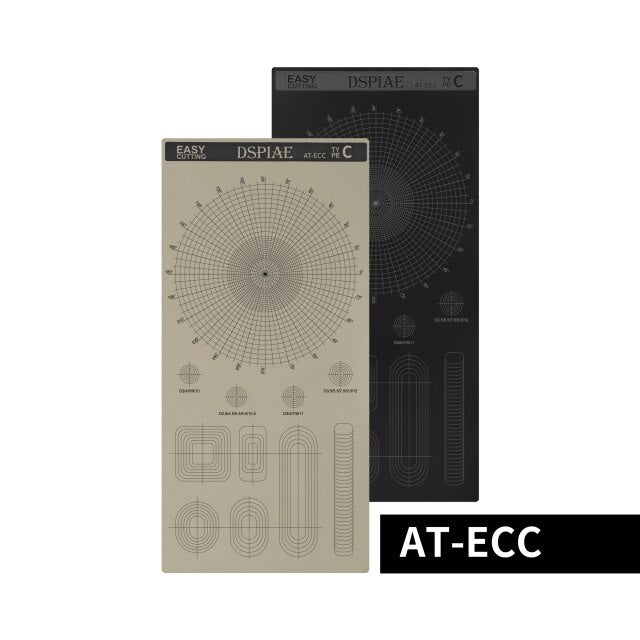 DSPIAE AT-ECC Masking Tape Cutting Mat (Concentric Circles) Type C Pattern