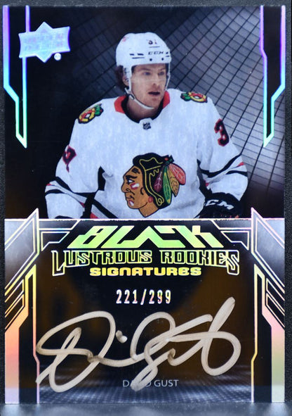 2023-24 SPx Black Lustrous Rookie Sigs Gust Blackhawks RC Auto /299 5141