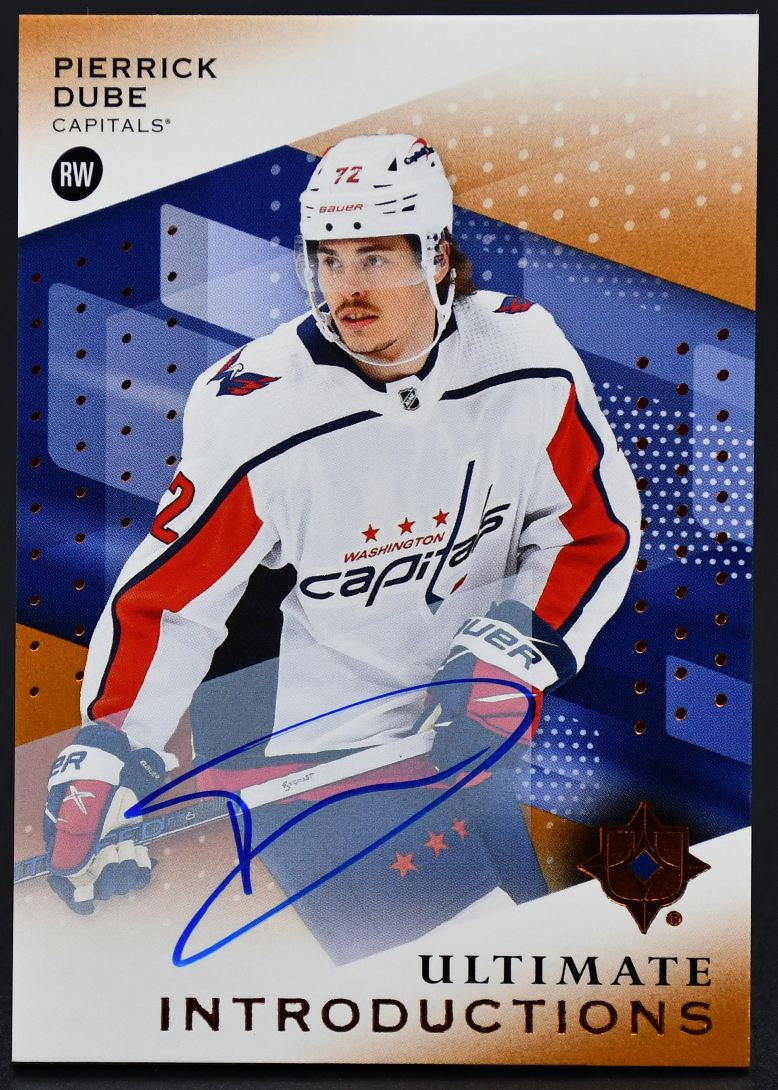 2024-25 UD Ultimate Collection Introductions Auto Dube Washington Capitals RC