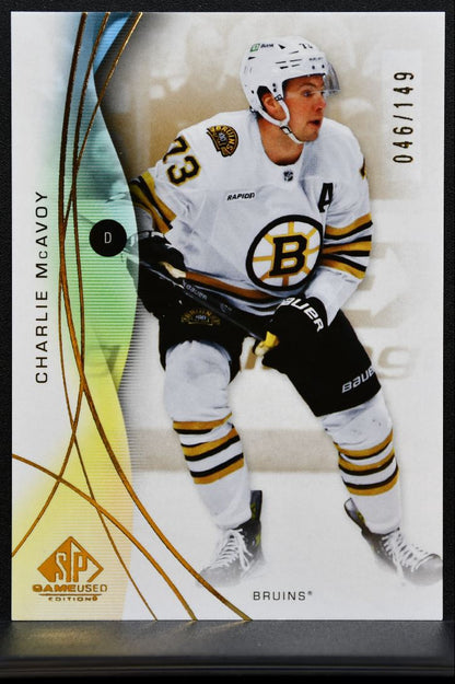 2024-25 SP Game Used Gold Charlie McAvoy 52 Boston Bruins 046/149 7573