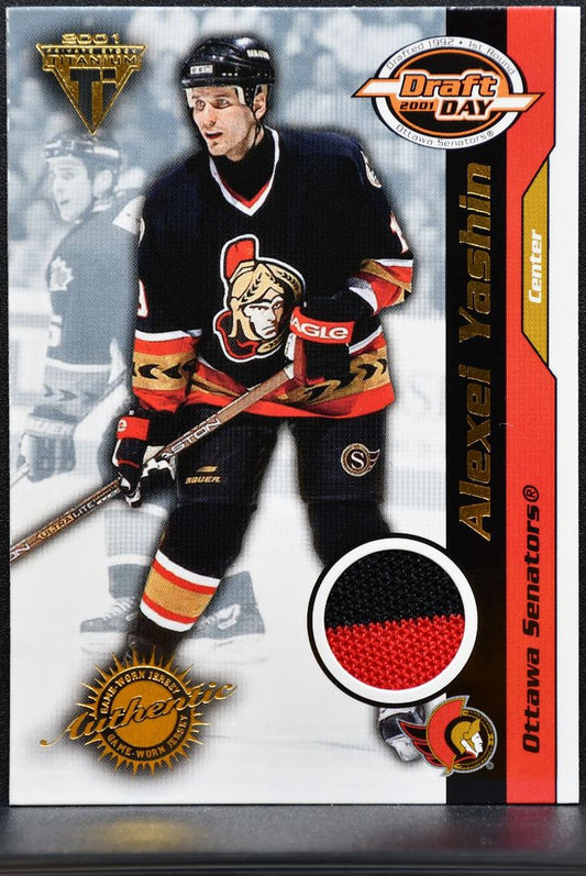 2000-01 Pacific Private Stock Titanium Draft Day Jerseys Yashin /285 Jersey 0321