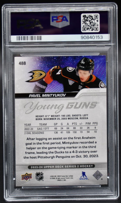 2023-24 UD Series 2 Pavel Mintyukov 488 Anaheim Ducks RC
