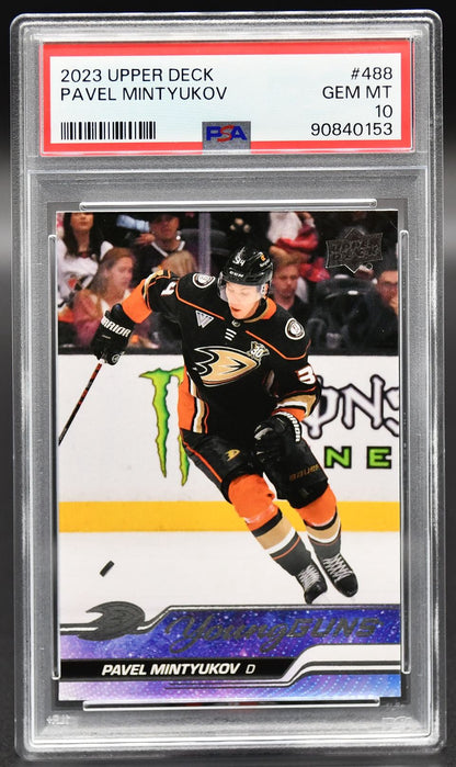 2023-24 UD Series 2 Pavel Mintyukov 488 PSA 10 RC
