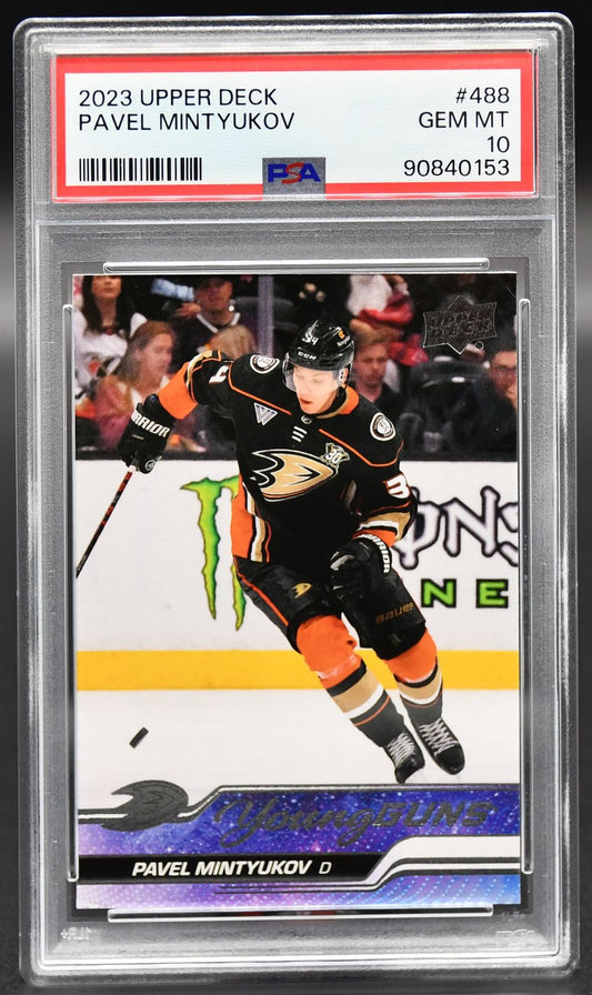 2023-24 UD Series 2 Pavel Mintyukov 488 PSA 10 RC