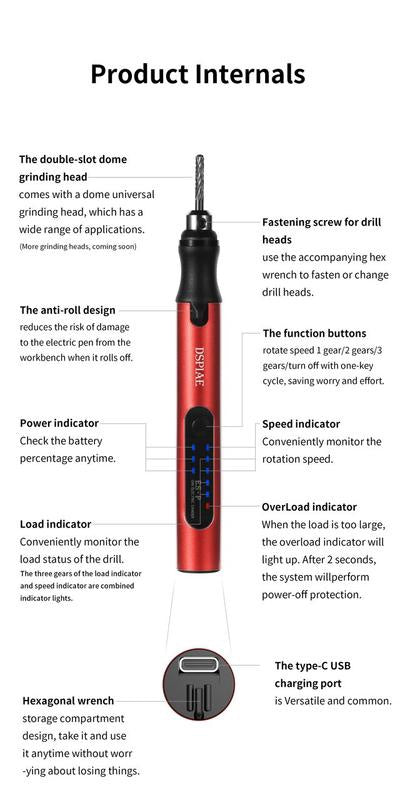 DSPIAE Portable Electric Sanding Pen 2026